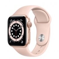 Apple Watch Series 6 44mm GPS Gold Aluminium Case with Pink Sand Sport Band M00E3