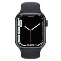 Apple Watch Series 7 45mm (GPS) Viền nhôm dây cao su | Đen