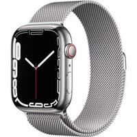 Apple Watch Series 7 GPS + Cellular 45mm Stainless Steel, Milanese Loop Band