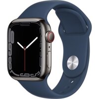 Apple Watch Series 7 GPS + Cellular 41mm Stainless Steel, Sport Band