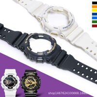 Applicable to Casio Strap Male G-SHOCK Black Warrior Black and Golden White Tiger Ga110 Original Silicone Casio Case Replacement