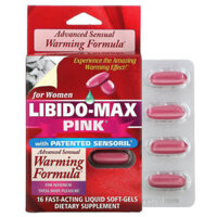 Applied Nutrition Libido-Max Pink For Women 16 Fast-Acting Liquid Soft-Gels