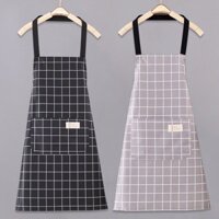 Apron for women's household kitchen waterproof and oil-proof apron Korean fashion smock cute cooking apron reverse dress