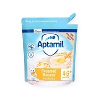 APTAMIL BỘT NGŨ CỐC CHO TRẺ TỪ 4 ĐẾN 6 THÁNG VỊ KEM VÀ CHUỐI CREAMED BANANA PORRIDGE BABY CEREAL 4-6M+ 125G