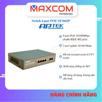 APTEK SF1042P - Switch 4 port PoE - Hỗ trợ Watch-dog