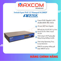 APTEK SG2082P - Switch 8 Port PoE L2 Managed Gigabit