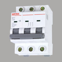 Aptomat 3 pha 25A, 32A, 40A, 50A, 63A, 80A, 100A MCB 3P M17 SOPOKA