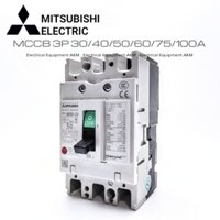 Aptomat 3 Pha Mitsubishi 20A/30A/40A/50A/60A/75A/100A Hàng Tháo Tủ Đẹp Như Mới