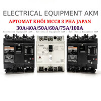 Aptomat 3 Pha Nhật Cũ,MCCB 3 Pha Mitsubishi 20A-30A-40A-50A-60A-75A-100A -125A-150A-175A-225A MỚI 99% XÁC 500GRAM