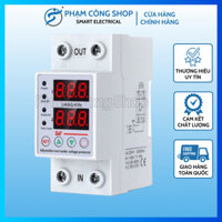 Aptomat Bảo Vệ Quá Áp Thấp Áp 63A Có Thể Điều Chỉnh Điện Áp Và Thời Gian Bảo Vệ, Bảo Vệ Mất Pha