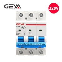 Aptomat Cầu Dao Bảo Vệ Quá Dòng Chập Mạch 3 Pha 3P DZ47 Geya GYM01