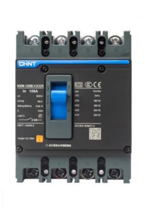 Aptomat Chint MCCB 4 pha 100A 25kA NXM-125S/4300B 4P100A
