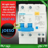 Aptomat chống giật 2 pha Attomat DZ47-63 LTE (16A,32A,63A) Loại Tốt