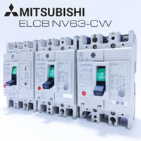 Aptomat Chống Giật - ELCB 30A -225A MITSUBISHI MẶT TRẮNG  Japan/Korea ( Mới 80-95%)