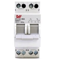 Aptomat đảo chiều 1 pha 63A LW cầu dao đảo chạy hai nguồn điện