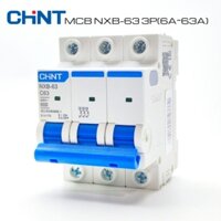 Aptomat MCB 3 Pha Chint NXB-63:6A, 10A, 16A, 25A, 32A, 40A, 50A, 63A ,80A,100A,125A;Dòng Cắt 6KA~10KA; (Hàng chính hãng)
