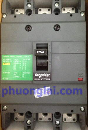 Aptomat - MCCB Schneider 3P 125A 18kA EZC250F3125