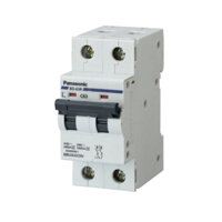 Aptomat Panasonic 2 Pha, Cầu dao Panasonic 2 Pha, CB Panasonic, CB Tép 6,10,16,20,25,32,40,50,63A 6kA
