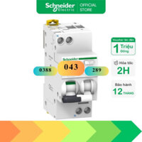Aptomat RCBO 1P+N chống dòng dò - Schneider Electric - A9D31606 A9D31610 A9D31616 A9D31620 A9D31625 A9D31632 A9D31640
