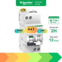 Aptomat RCBO 1P+N chống dòng dò - Schneider Electric - A9D31606 A9D31610 A9D31616 A9D31620 A9D31625 A9D31632 A9D31640