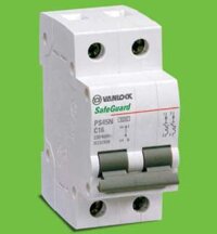 Aptomat/cầu dao chống giật MCB 2 pole/cực 4.5kA 16A Sino Vanlock PS45N/C2016