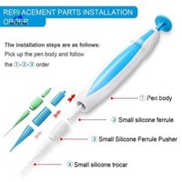 (Aqtocna) 3 In1 Thẻ da tự động không đau Bộ dụng cụ làm sạch Chăm sóc da mặt Điều trị mụn cóc cơ thể Loại bỏ sức khỏe làm đẹp * MỚI *