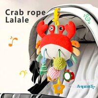 Aqua-baby Xe Đẩy Đồ Chơi Cảm Giác Treo Đồ Chơi Động Vật Sang Trọng Dễ Thương Có Gương Lục Lạc
