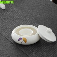 Aquabyte Thư Pháp Inkstone, Đĩa Thư Pháp Hình Nồi Nóng Tròn Inkwell, Gốm Đa Năng Di Động Hai Lớp Tấm Mực Trang Trí Cung Cấp Thư Pháp