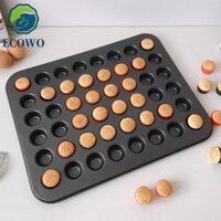 Aquagem Chảo Muffin Nhỏ, Khay Tráng Miệng Muffin Dung Tích Lớn 48 Khoang, Dễ Sử Dụng DIY Thép Carbon Chống Dính 48 Khuôn Nướng Bánh Mini Phụ Kiện Nấu Ăn