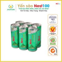 [Aquapharm] Yến Nha Đam Nest100 - lon 240ml -lốc 6 lon