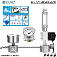 Aquarium DIY ZRDR Generator System Kit CO2 Generator, Bubble Counter Diffuser Với Solenoid Val