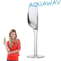 Aquawav Half Cốc, Ly rượu nửa thân dài cổ điển, Phụ kiện thanh 140ml Câu lạc bộ cốc thủy tinh trong suốt