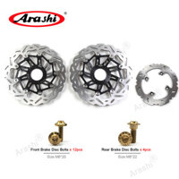 Arashi 1 Bộ CNC Full Nổi Phía Trước Phía Sau Đĩa Phanh Cánh Quạt Cho XE HONDA CRF1000L AFRICA TWIN ABS 2016 2017 2018 2019 / ADV ABS 2018 2019 CRF 1000 L CRF1100L 2020 2021