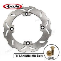 Arashi 250mm CNC Đĩa Phanh Trước Cánh Quạt Cho KAWASAKI KX125 KX250 KX 125 / 250 2003 2004 2005 / KX250F KX 250 F 2004-2005 Bu Lông Gắn Đĩa Xe Máy