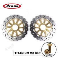 Arashi CNC Full Nổi Đĩa Phanh Trước Cánh Quạt Cho DUCATI MULTISTRADA V4 1160 2021 / DIAVEL / CARBON ABS 1200 2011-2017 / MONSTER ABS 1200 2014 2015 2016 2017 2018 -2021
