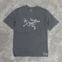 Arc 'TERYX còn hàng LEAF nam quân sự chim cotton hữu cơ mùa hè ngoài trời cổ tròn logo Áo thun ngắn tay