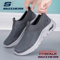 Arch-fit GO-WALK * Skechers _ Giày thể thao nam nữ Slip on Marathon Giày chạy bộ Giày đi bộ thời trang