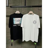 Arcteryx Áo thun ngắn tay in hình ngựa cổ tròn Unisex mới