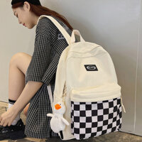 Arctic Hunter  Balo  kẻ caro đơn giản sức chứa lớn phong cách Hàn Quốc cho nữ sinh trung học/ cơ sở