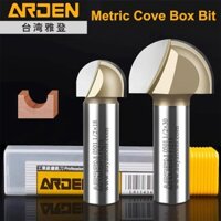 Arden Metric Cove Box Bit Carbide Tròn - Đáy Chế Biến Gỗ Router Bit MDF Polywood Khắc Đầu Tròn CNC Phay Cắt