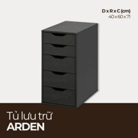 ARDEN, Tủ 5 ngăn kéo IKEA đa năng dùng cho văn phòng phong cách hiện đại, TLT_060, Nội thất HGF HOÀNG GIANG