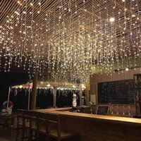 [❤️RẺ VÔ ĐỊCH❤️] Đèn Led Rèm Mành Rủ Dài 8m Không - Nháy Led Trang Trí