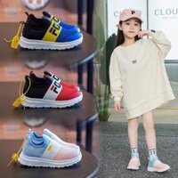 ⚡️[RẺ VÔ ĐỊCH]Giày Thể Thao Phối Lưới, GIày Lười Thời Trang Hàn Quốc 2022 Mới Cho Bé