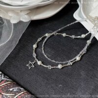 Argento / Dây chuyền layer lấp lánh ánh sao bạc trong trẻo