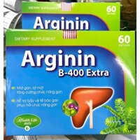 ARGININ B-400 EXTRA mát gan, lợi mật (GIẤY) Hộp 60 viên - Tủ Thuốc Bảo Châu