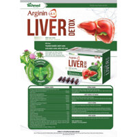 ARGININ LIVER Techmed Hộp 100 viên [THANH NHIỆT MÁT GAN - GIẢI ĐỘC GAN - BẢO VỆ GAN]