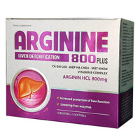 Arginine 800 Plus, hỗ trợ tăng cường chức năng giải độc gan, hạ men gan