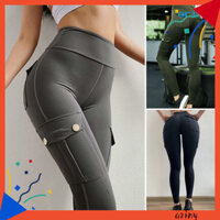 [Ariny] Quần tập Yoga lưng cao dành cho nữ Quần legging thể thao nâng hông liền mạch có túi Quần co giãn bó sát Quần mỏng bảo hộ lao động