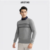 ARISTINO Áo len nam tay dài Acrylic Regular Fit AWO001W2