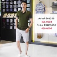 ARISTINO. Áo Polo aps. RÊU độc đáo.